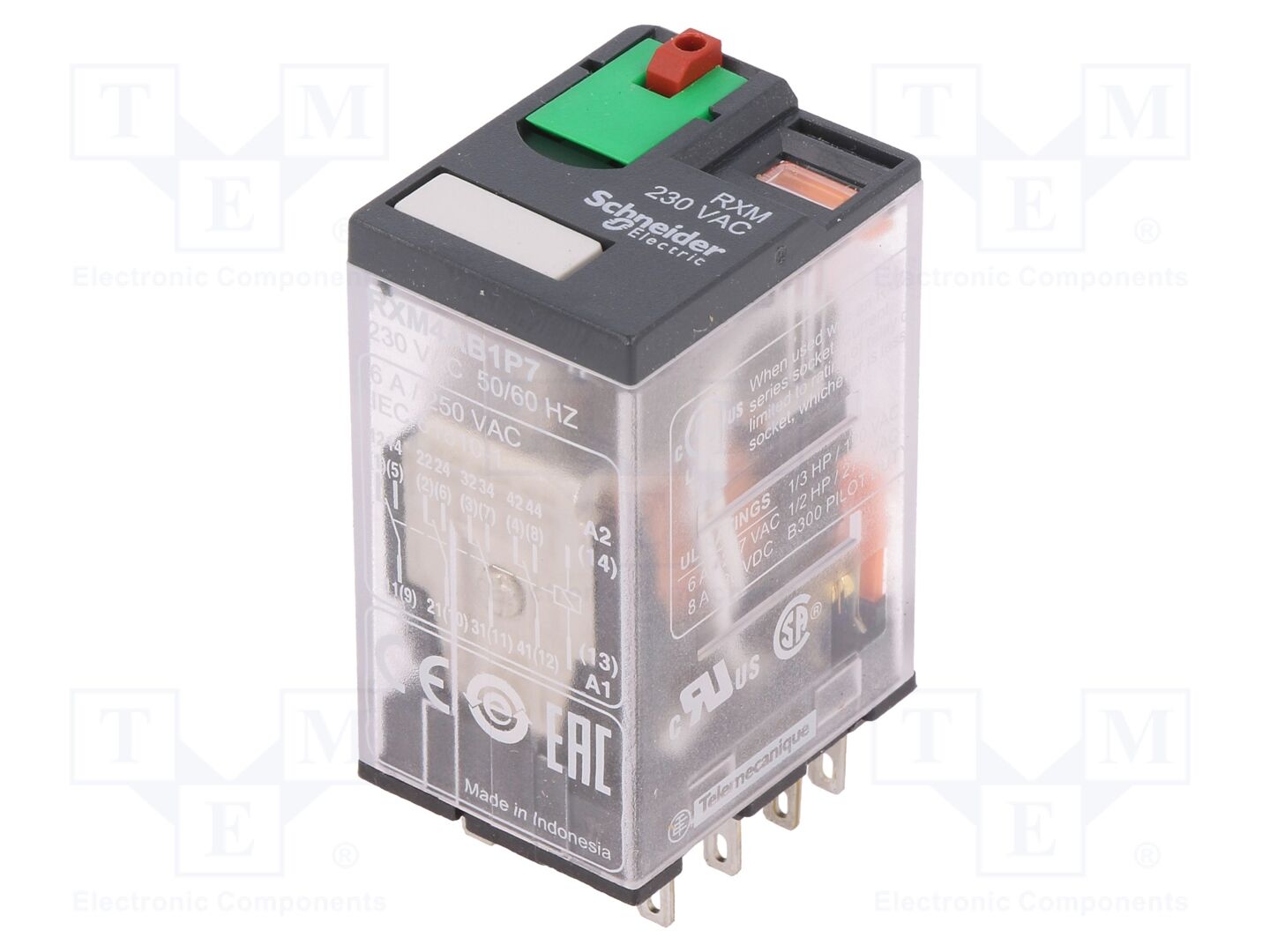 SCHNEIDER ELECTRIC RXM4AB1P7 Sähkömagneettinen rele 230VAC