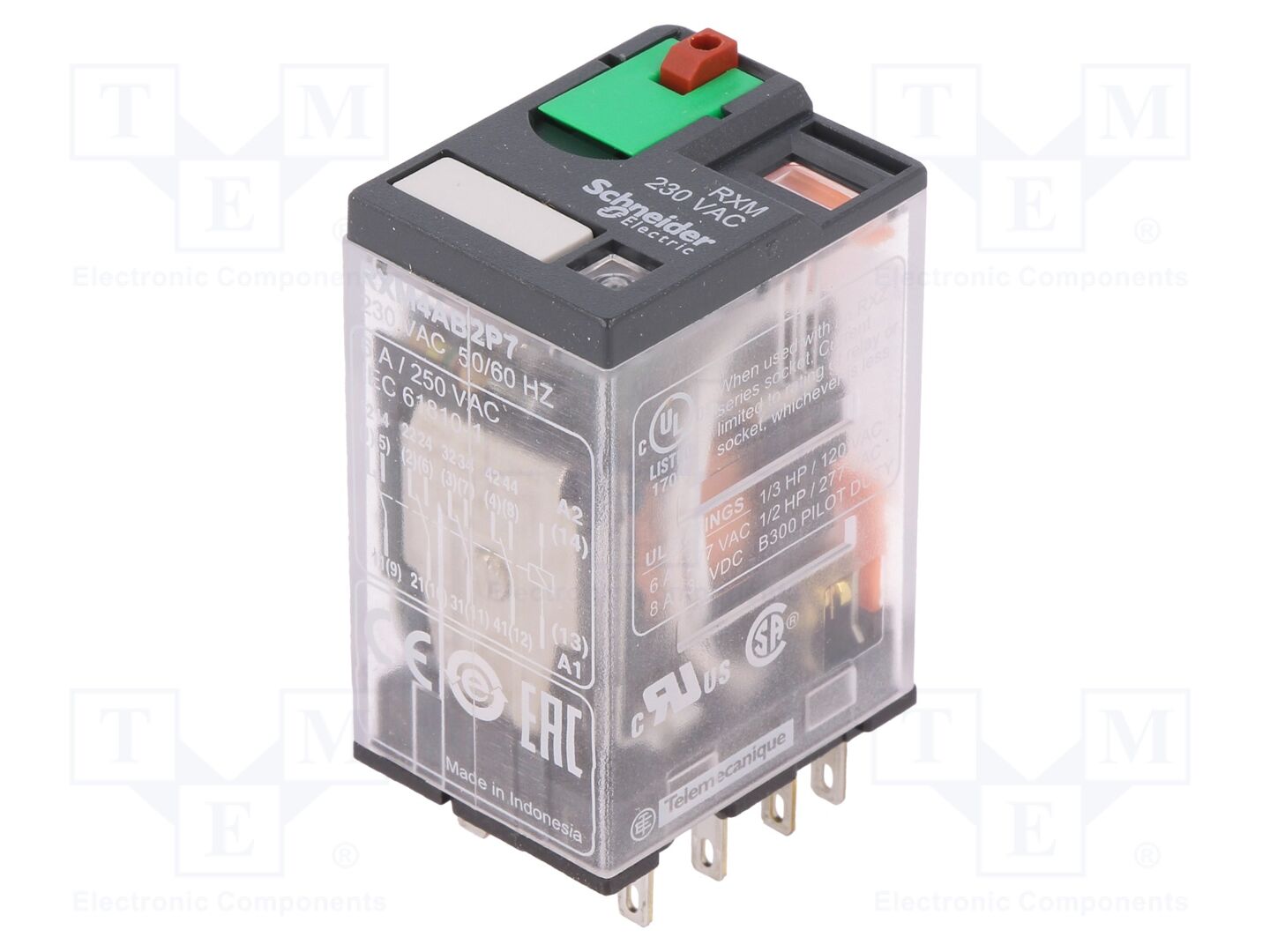SCHNEIDER ELECTRIC RXM4AB2P7 Sähkömagneettinen rele 230VAC