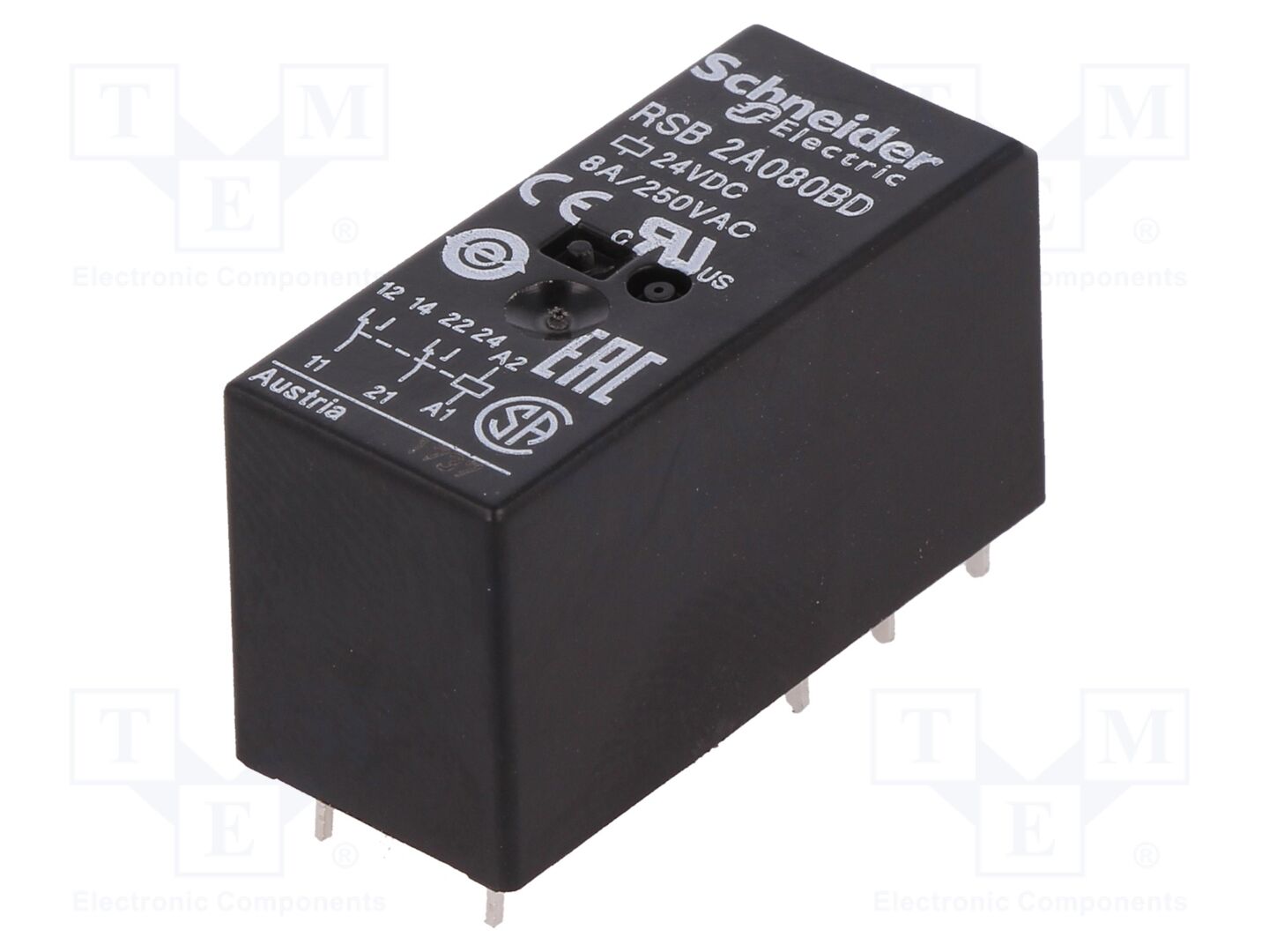 SCHNEIDER ELECTRIC RSB2A080BD Sähkömagneettinen rele 24VDC