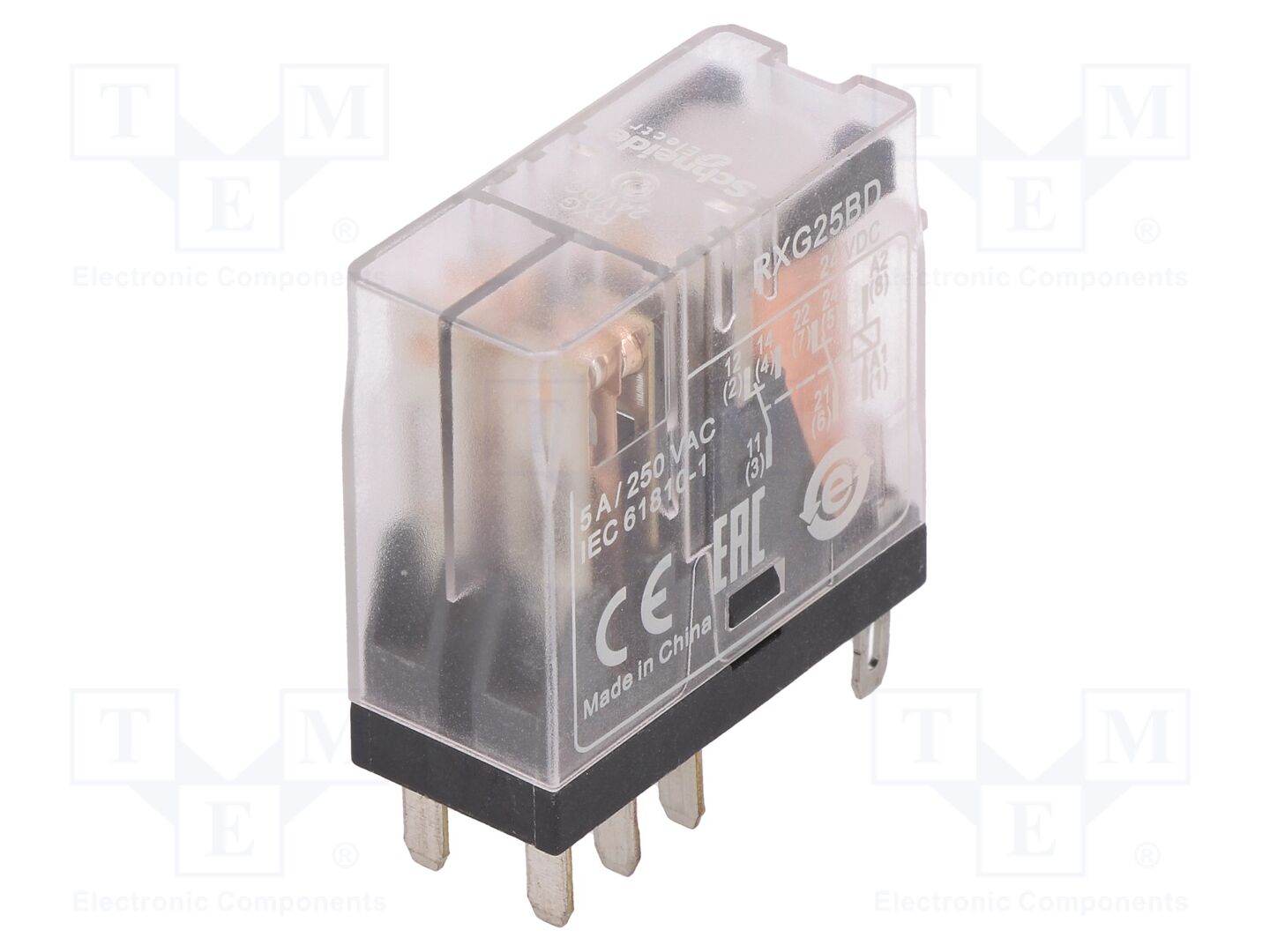 SCHNEIDER ELECTRIC RXG25BD Sähkömagneettinen rele 24VDC