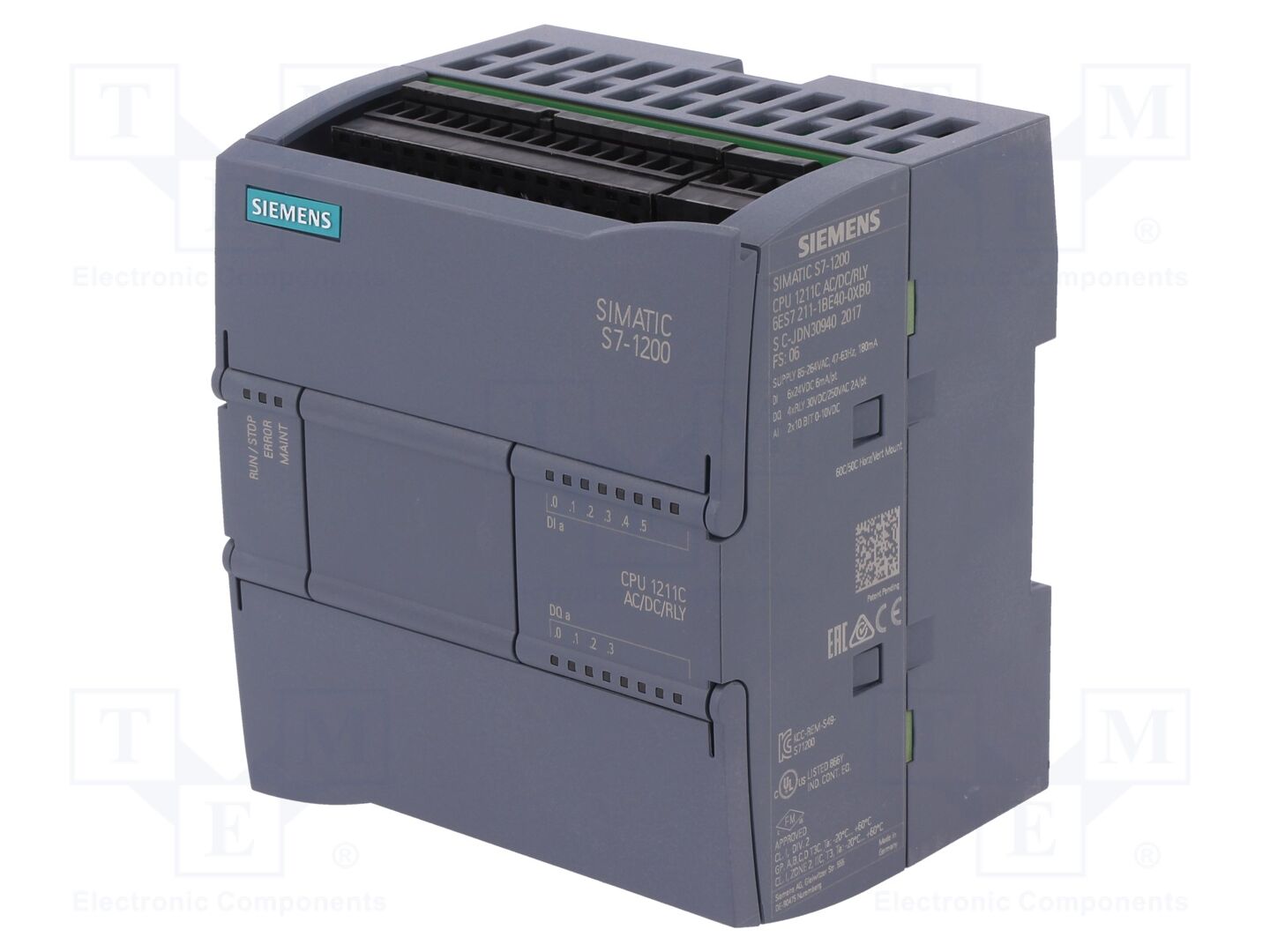 SIEMENS 6ES7211-1AE40-0XB0 PLC ohjelmoitava logiikka OUT: 4; IN: 6