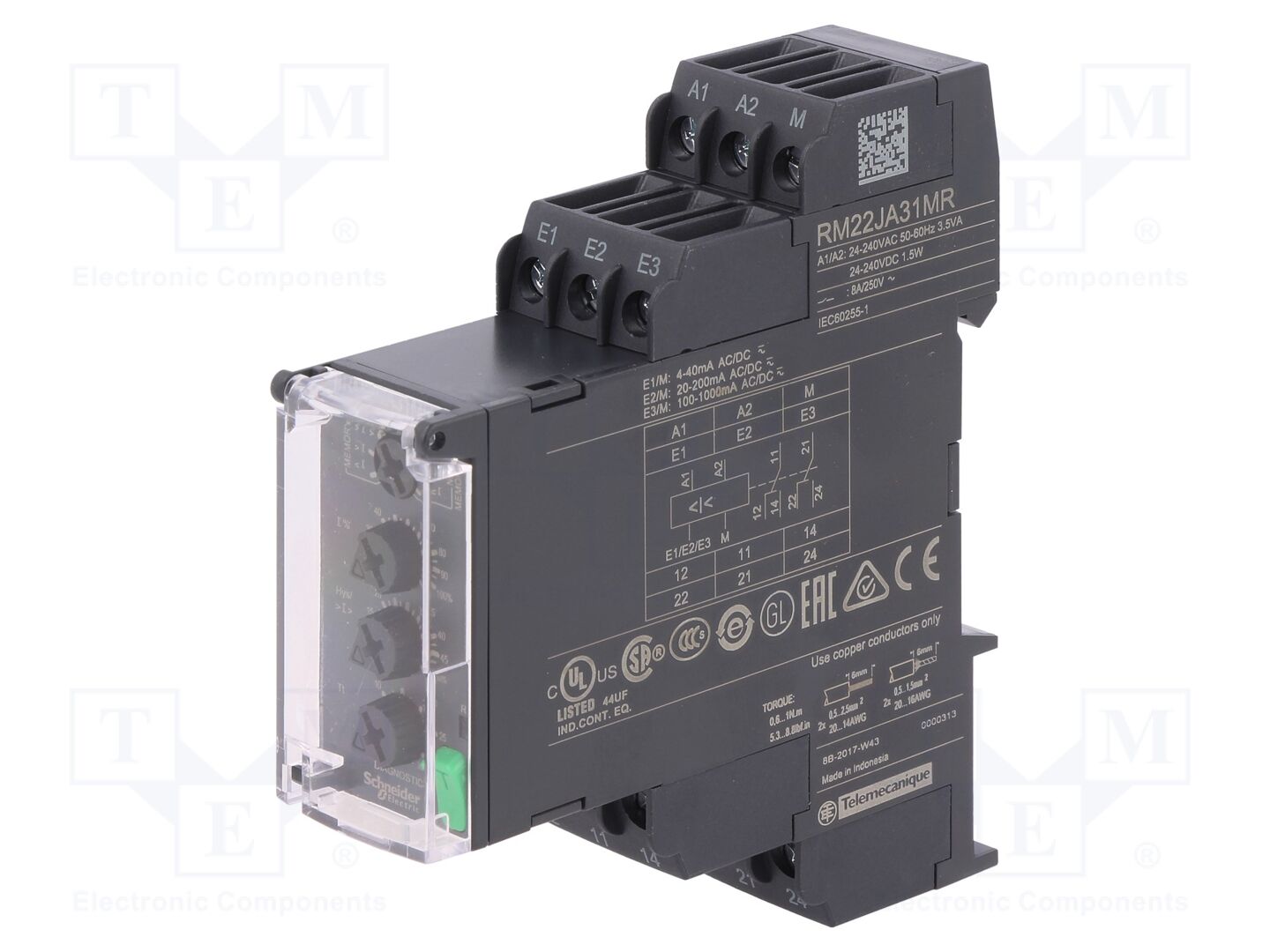 SCHNEIDER ELECTRIC RM22JA31MR Valvontarele 24-240VAC/VDC