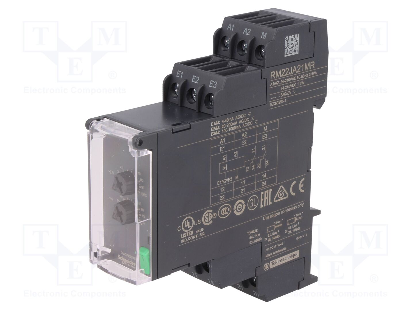 SCHNEIDER ELECTRIC RM22JA21MR Valvontarele 24-240VAC/VDC