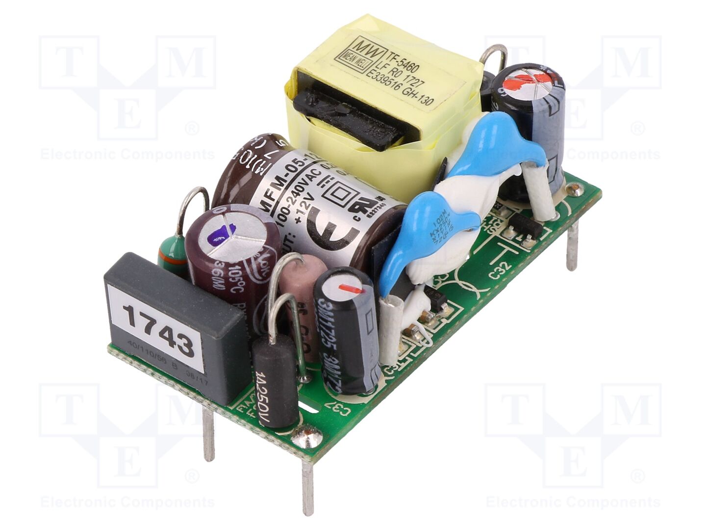 MEAN WELL MFM-05-12 AC/DC-muunnin 5W 12VDC