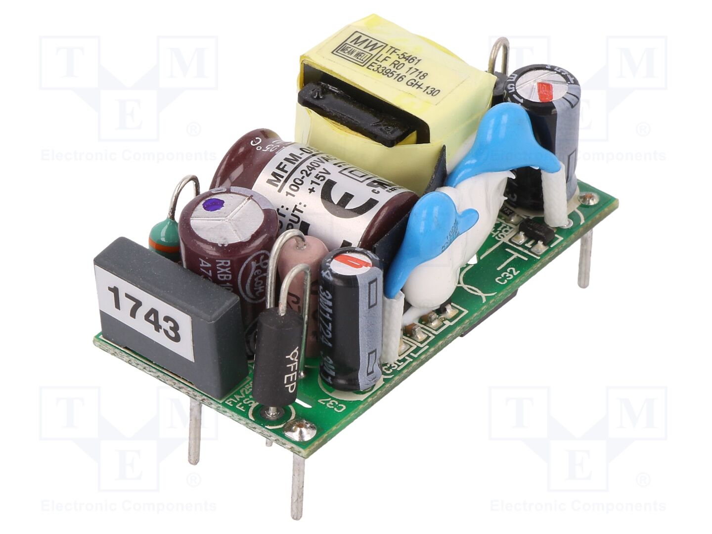 MEAN WELL MFM-05-15 AC/DC-muunnin 5W 15VDC