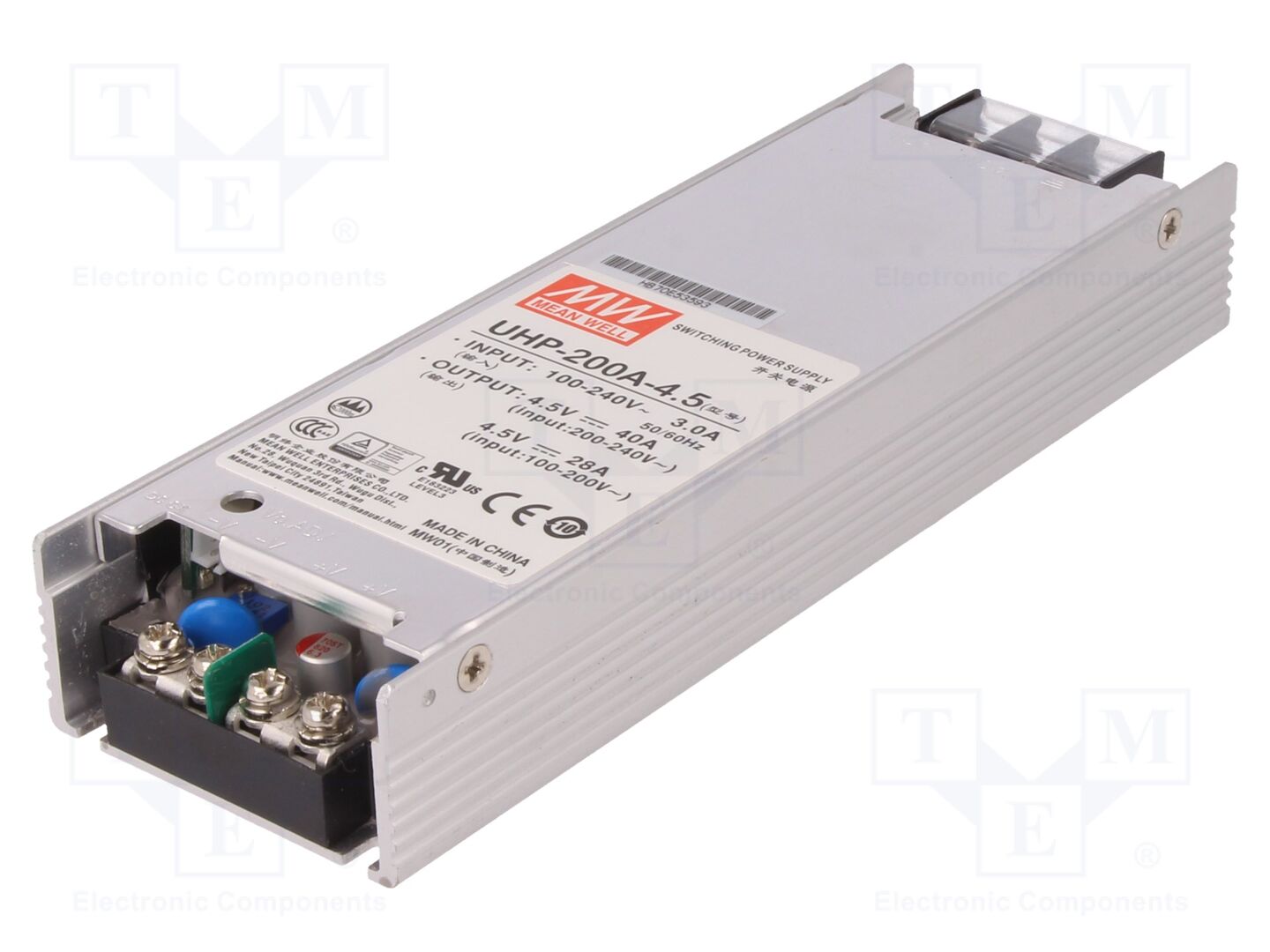 MEAN WELL UHP-200A-4.5 LED-virtalähde 180W 4,5VDC 40A