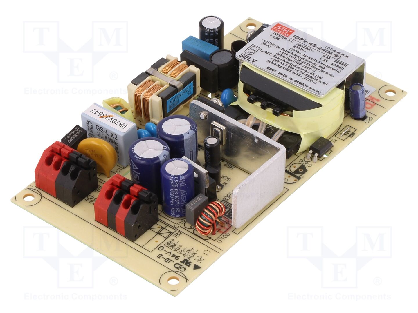 MEAN WELL IDPV-45-24 LED-verkkolaite 45W 24VDC 1.88A