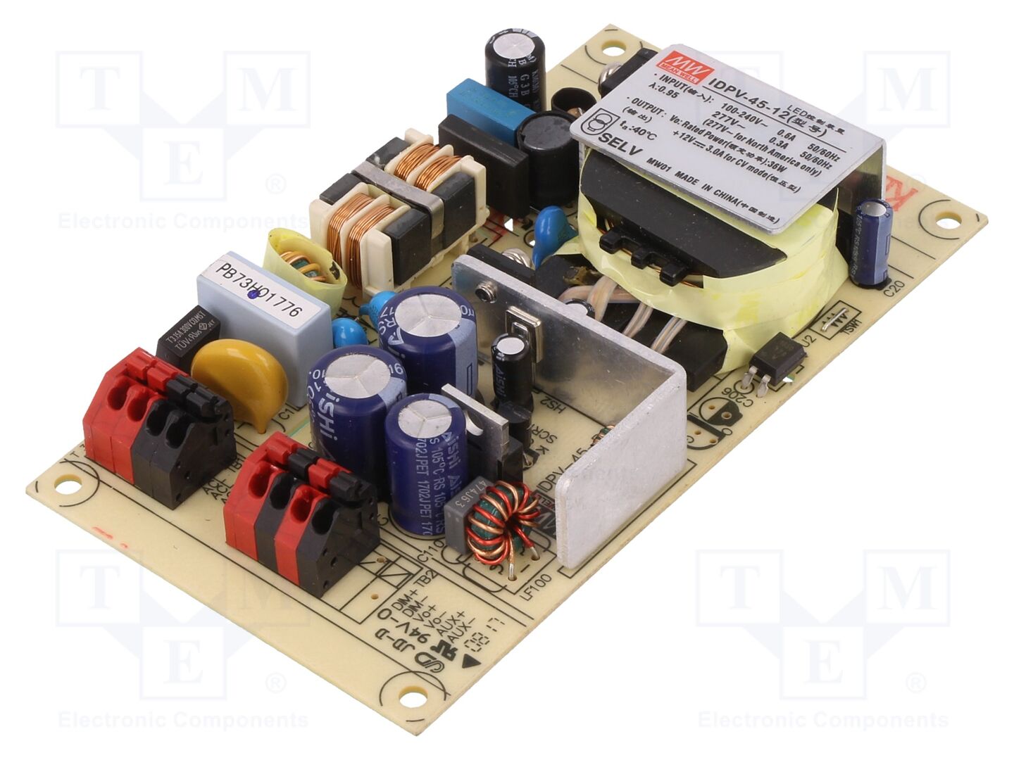MEAN WELL IDPV-45-12 LED-verkkolaite 36W 12VDC 3A