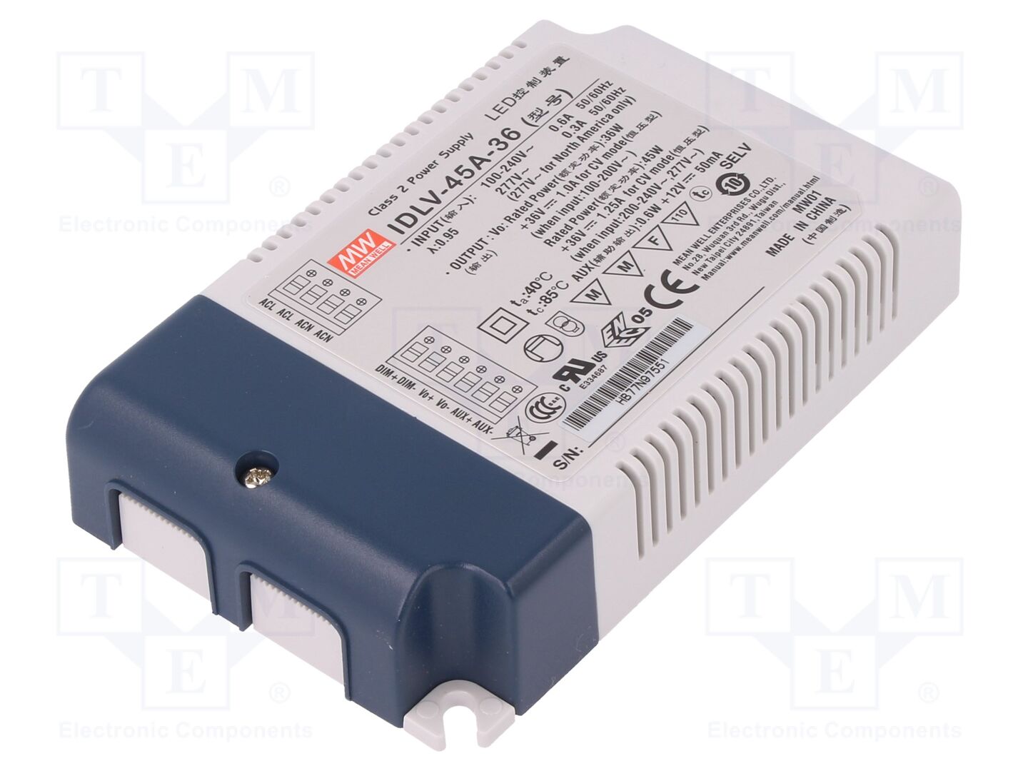 MEAN WELL IDLV-45A-36 LED-virtalähde 45W 36VDC 1.25A