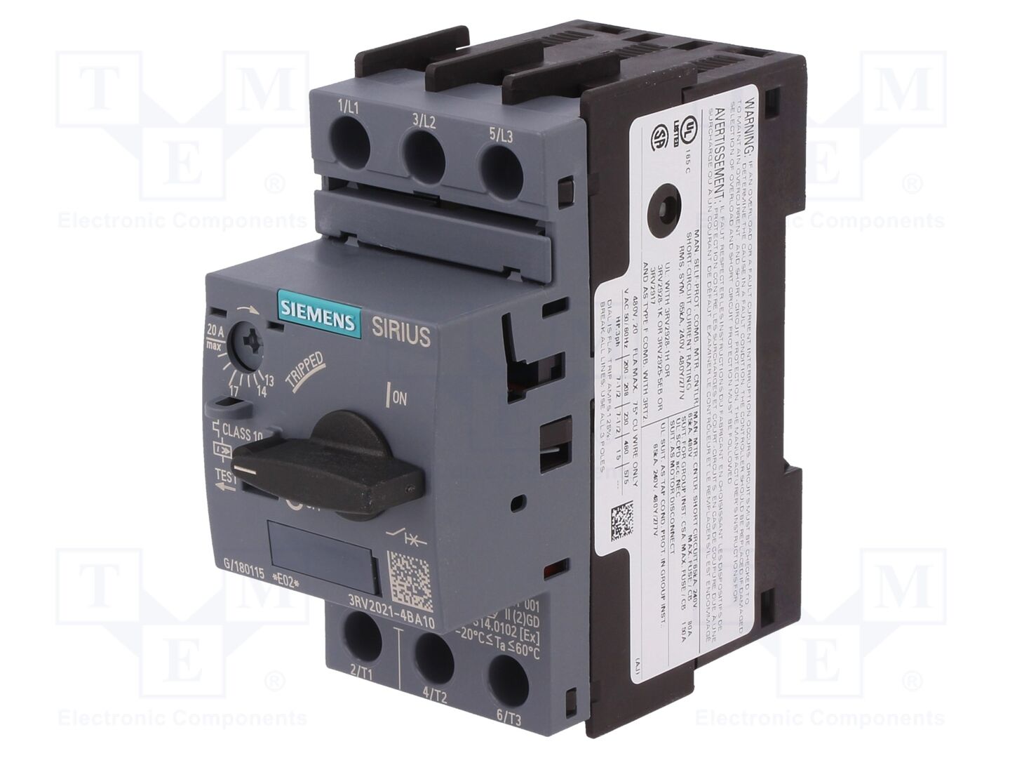 SIEMENS 3RV2021-4BA10 Moottorinsuojakatkaisija 7.5kW