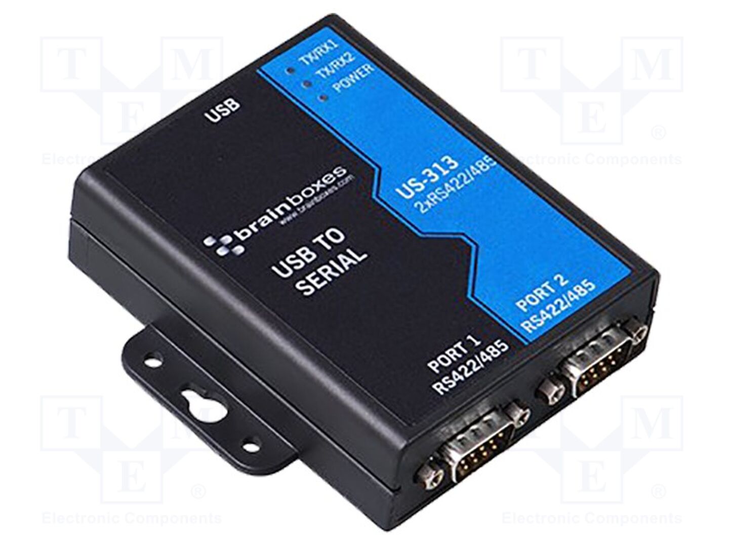 BRAINBOXES US-313 Automaatiomoduuli RS422/485/USB, 2 porttia