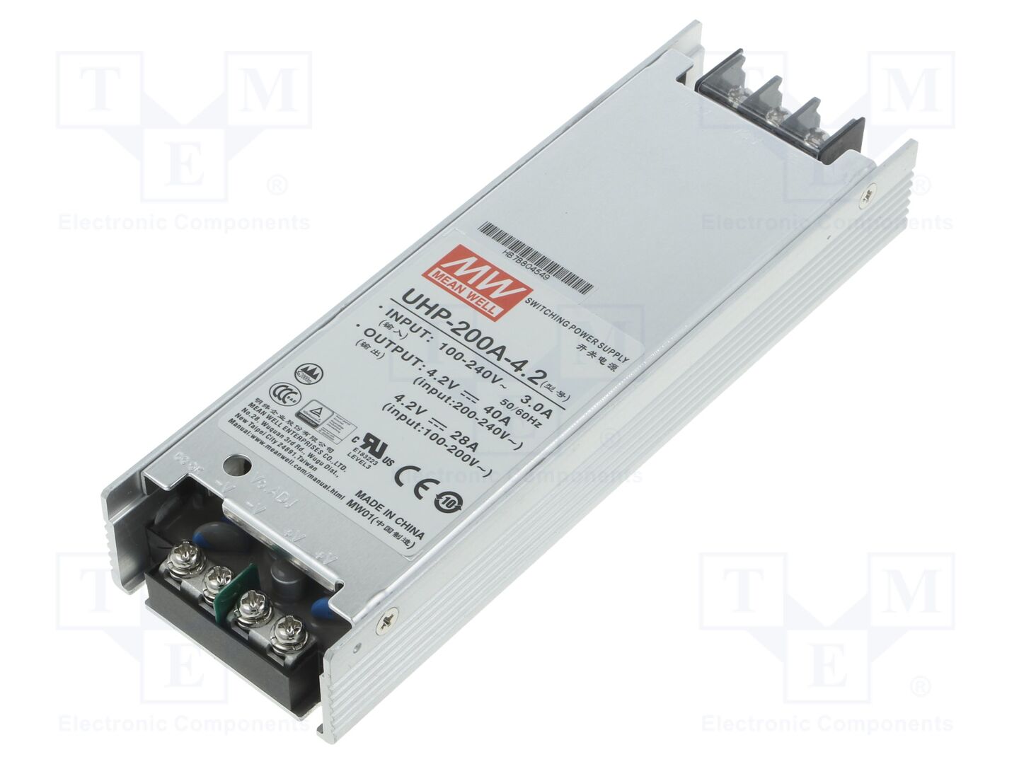 MEAN WELL UHP-200A-4.2 LED-virtalähde 168W 4,2VDC 40A