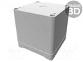 HAMMOND 1555EEGY Yleiskotelo 90x90x90mm