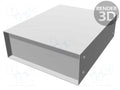 HAMMOND 1458E3B Kotelo paneelilla 203x254x76mm