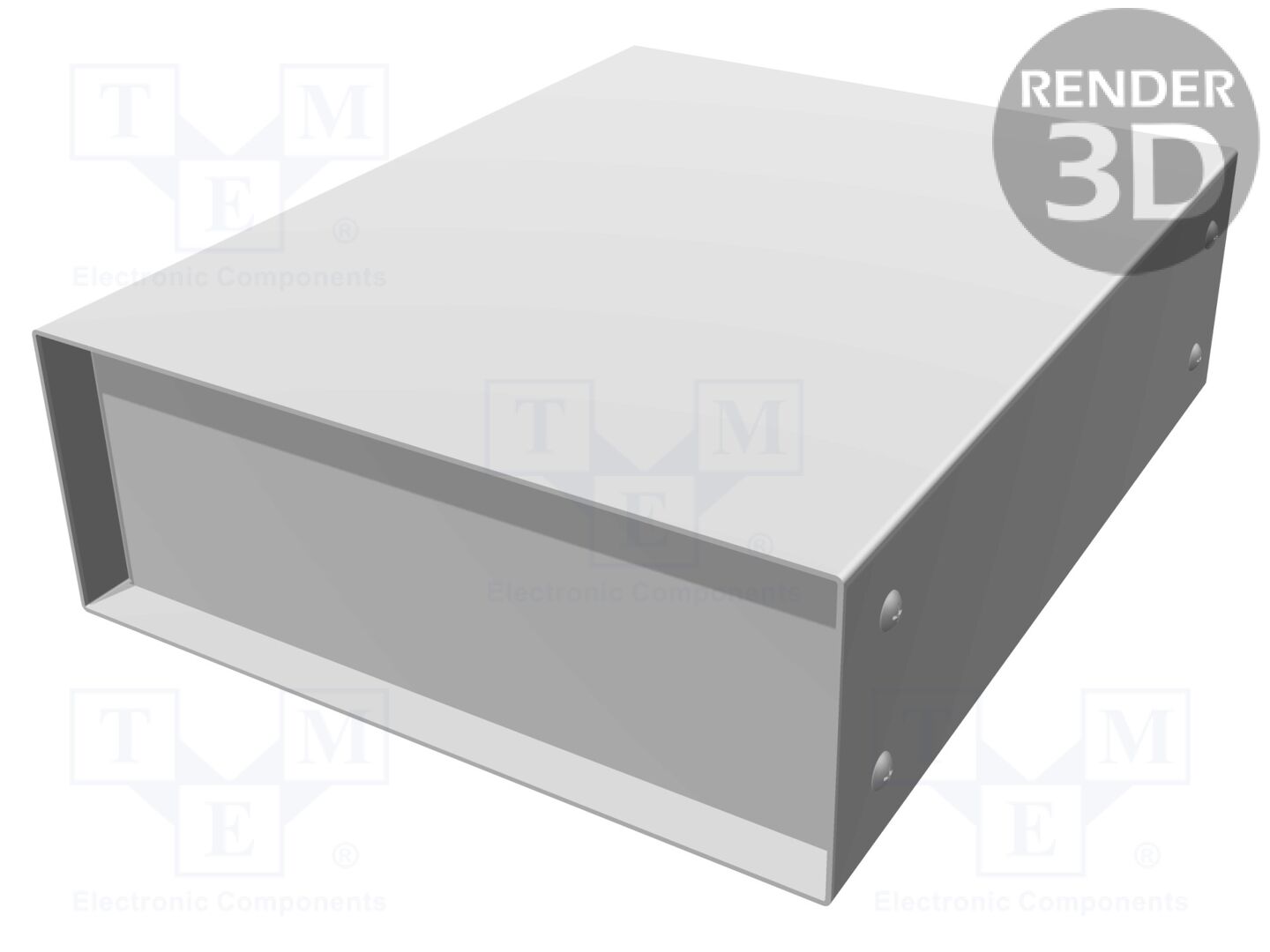 HAMMOND 1458E3B Kotelo paneelilla 203x254x76mm