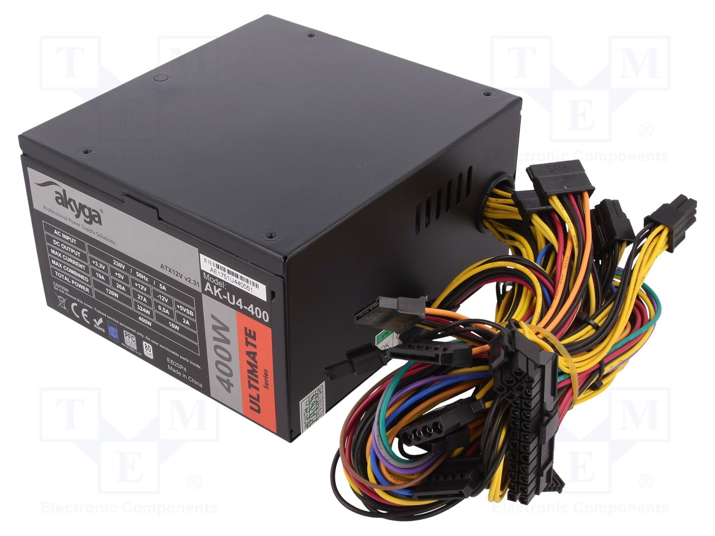 AKYGA AK-U4-400 ATX-tietokonevirtalähde 400W