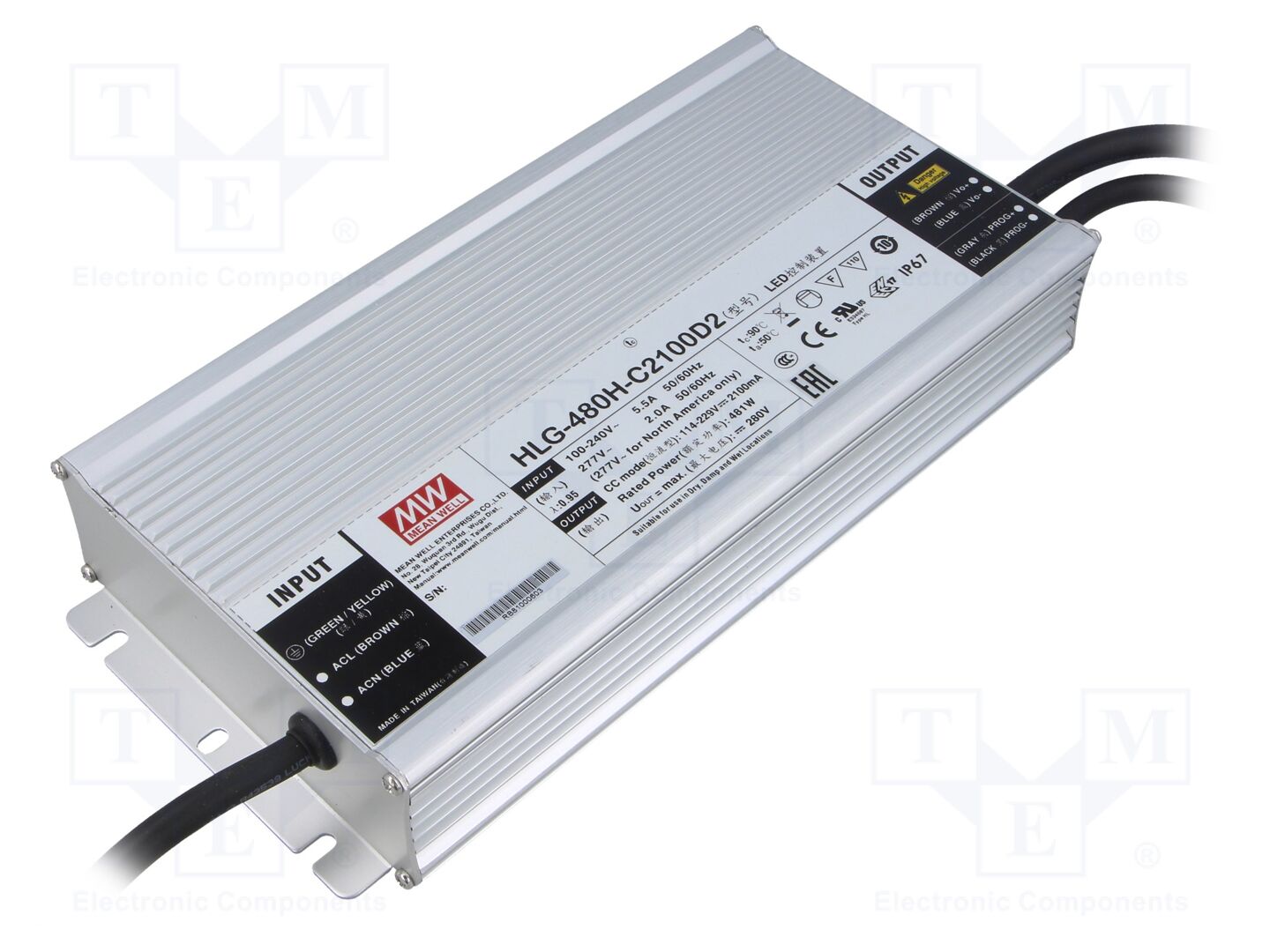 MEAN WELL HLG-480H-C2100D2 LED Power Supply 481W