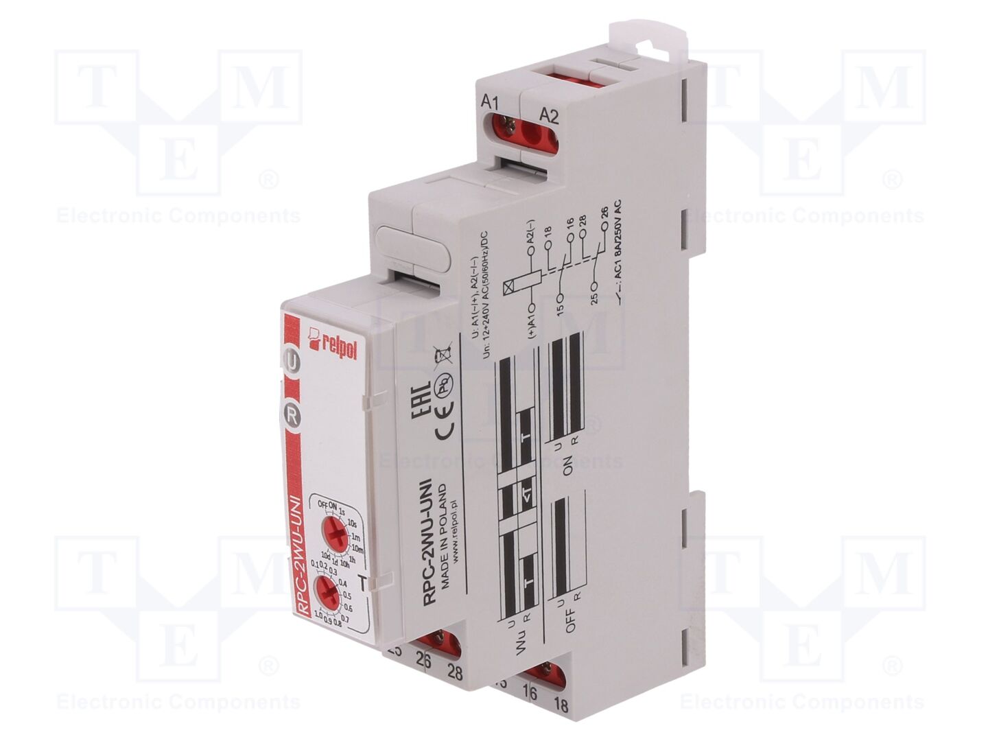 RELPOL RPC-2WU-UNI Aikarele DPDT 250VAC/8A