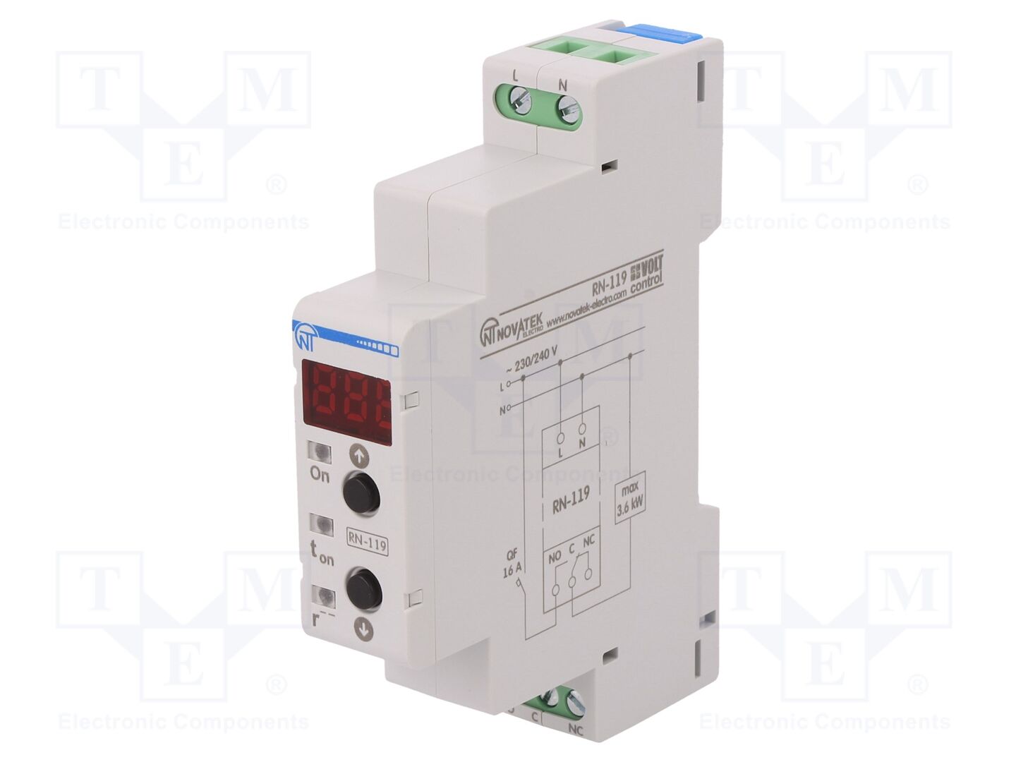 NOVATEK ELECTRO RN-119 Jännitteenvalvontarele 230VAC