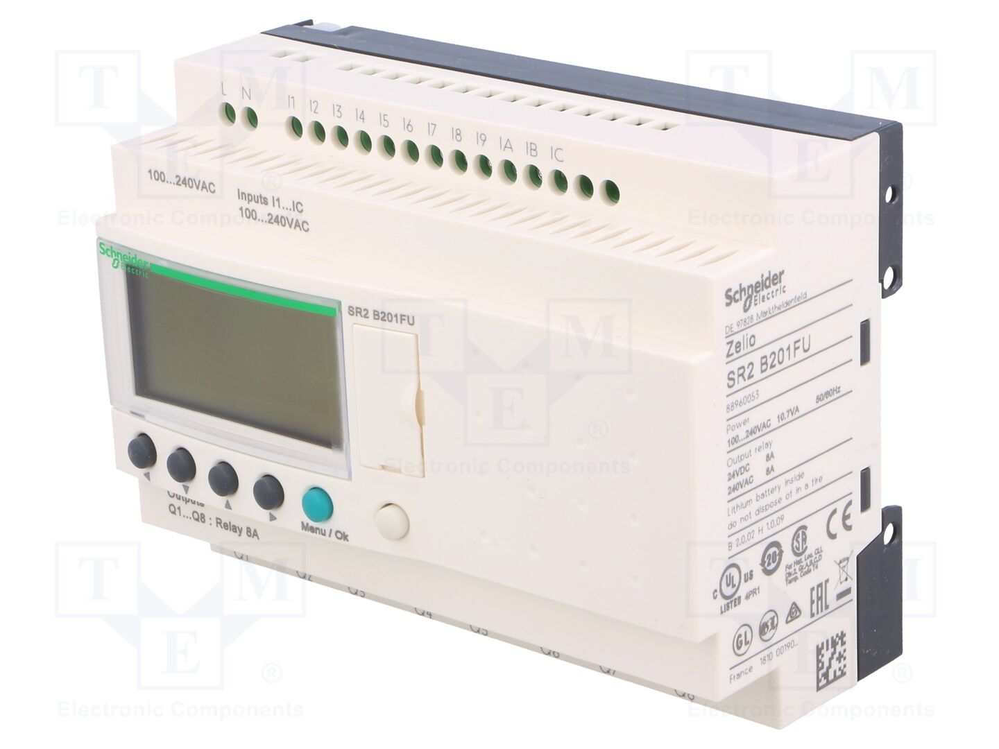 SCHNEIDER ELECTRIC SR2B201FU Ohjelmoitava rele IN 12 / OUT 8