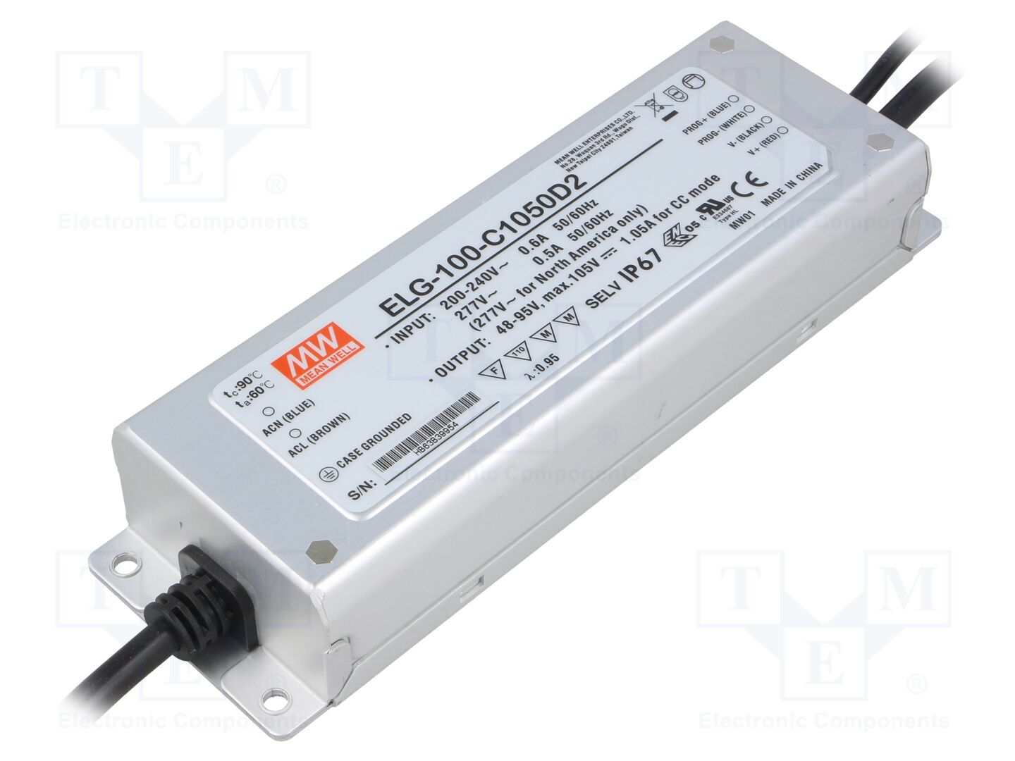 MEAN WELL ELG-100-C1050D2 LED-verkkolaite 99,75W 48-95VDC 1,05A
