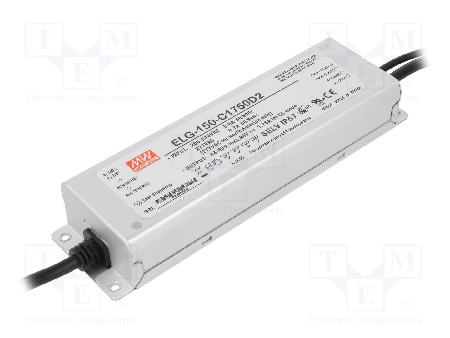 MEAN WELL ELG-150-C1750D2 LED-virtalähde 150,5W 43-86VDC 1,75A