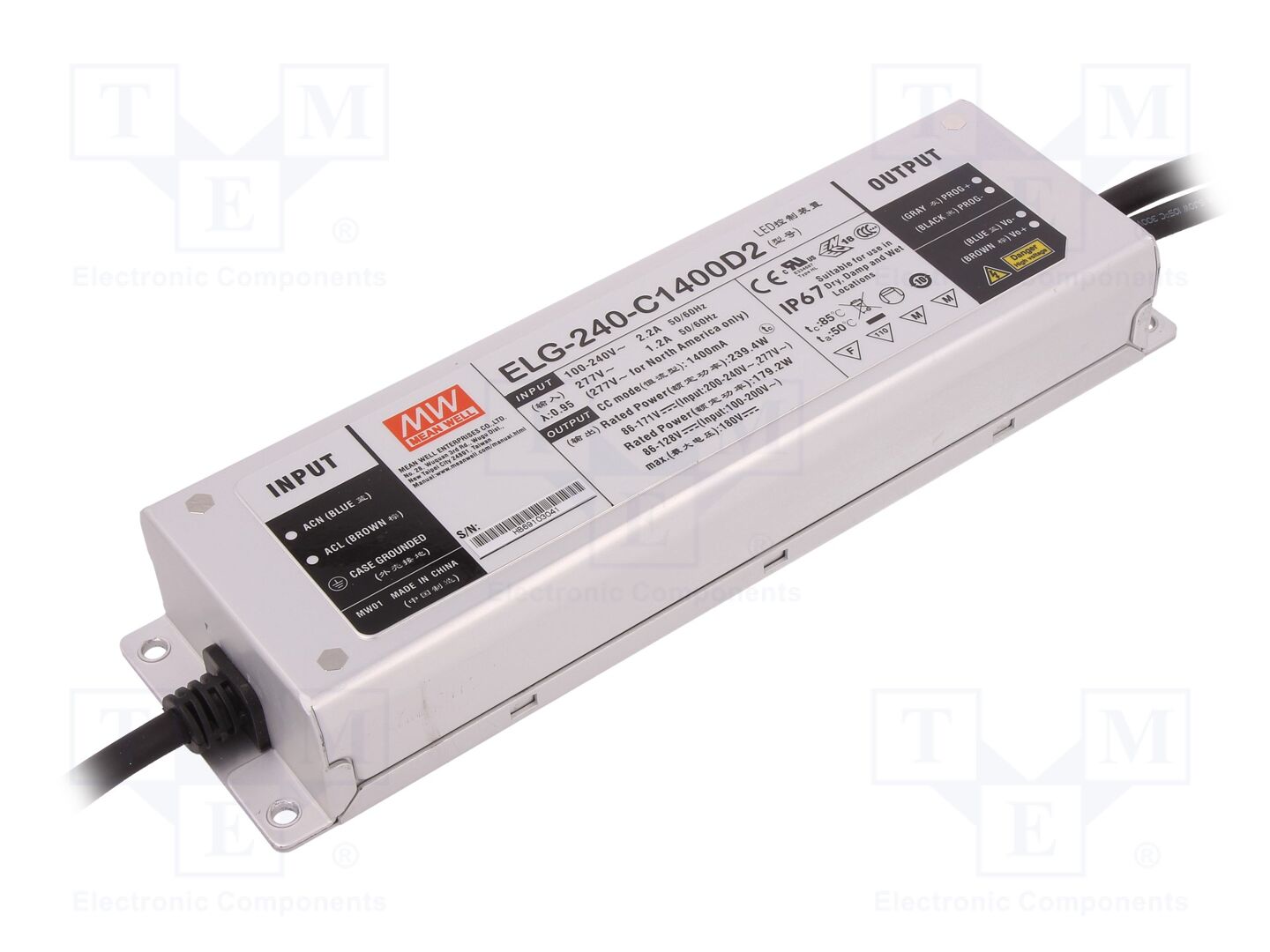 MEAN WELL ELG-240-C1400D2 LED-virtalähde 239,4W 1,4A