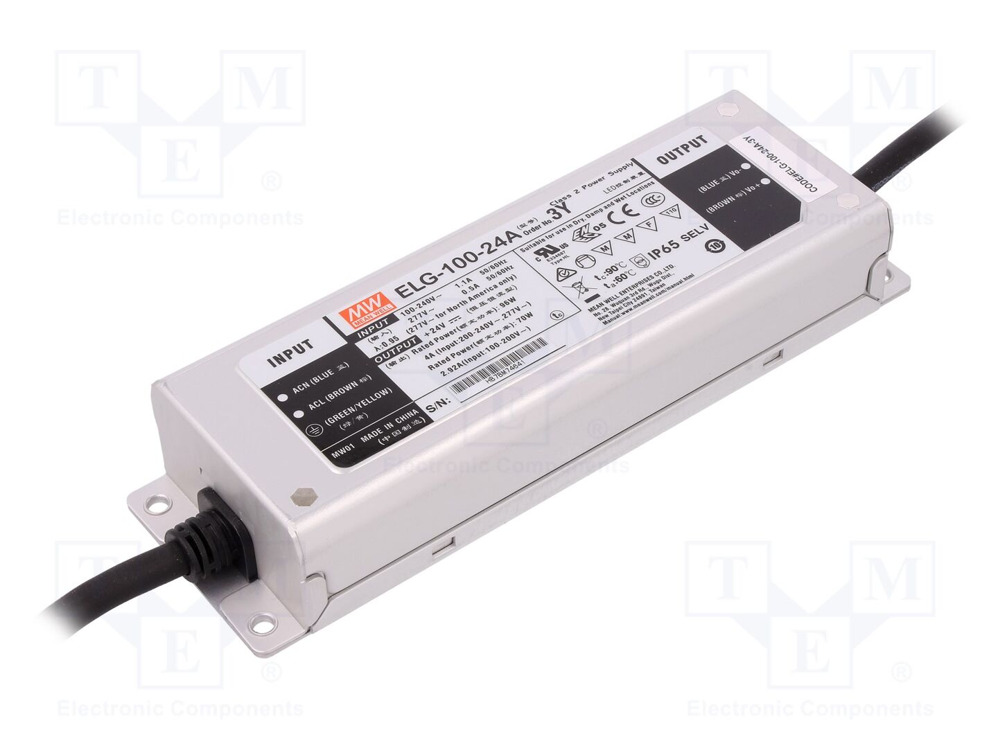 MEAN WELL ELG-100-24A-3Y LED-virtalähde 96W 24VDC