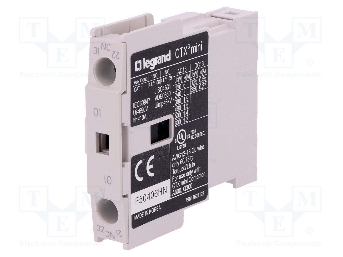 LEGRAND 417159 Apukosketin NC