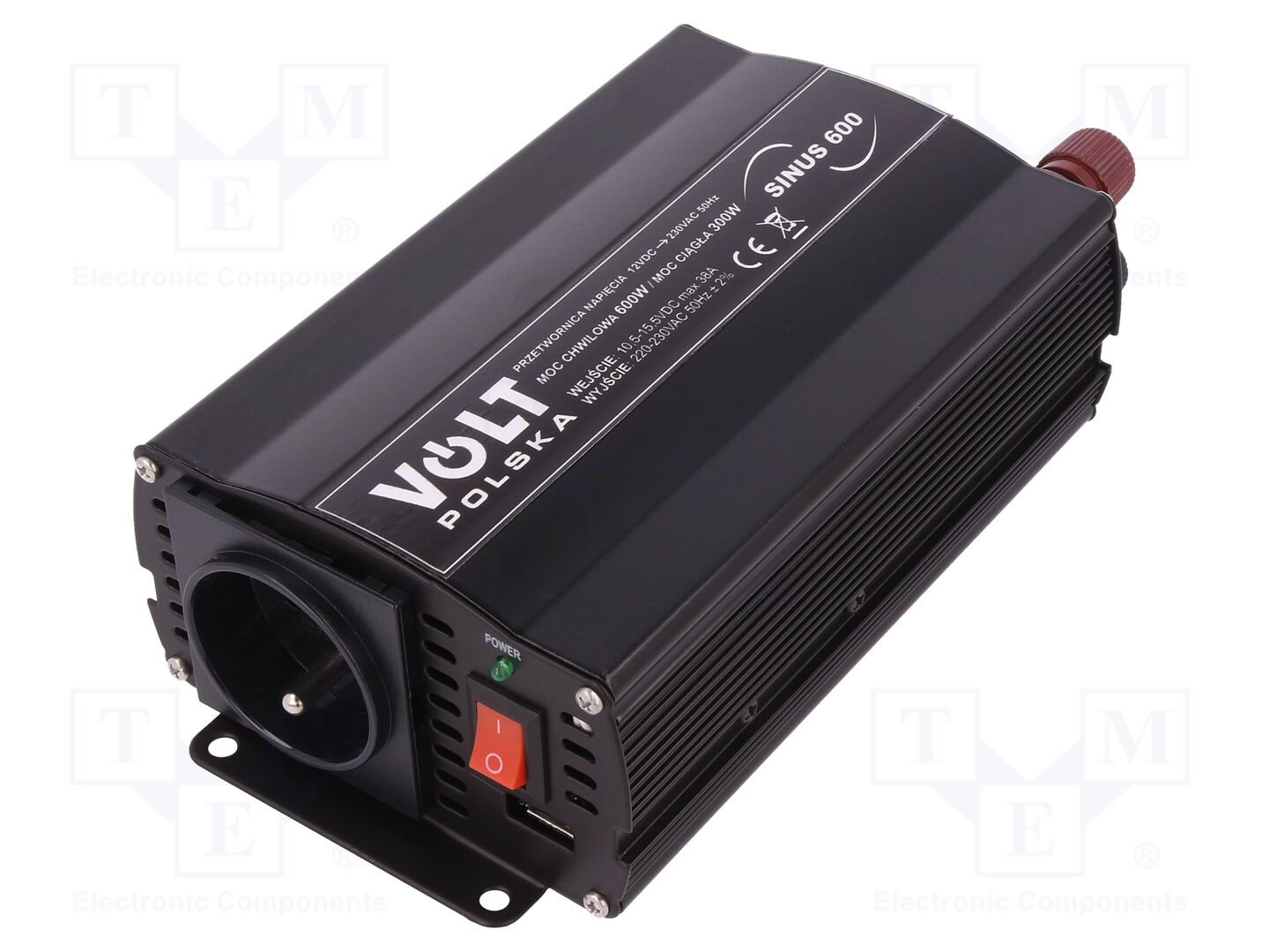 VOLT POLSKA SINUS600/12V DC/AC muunnin 300W 230VAC