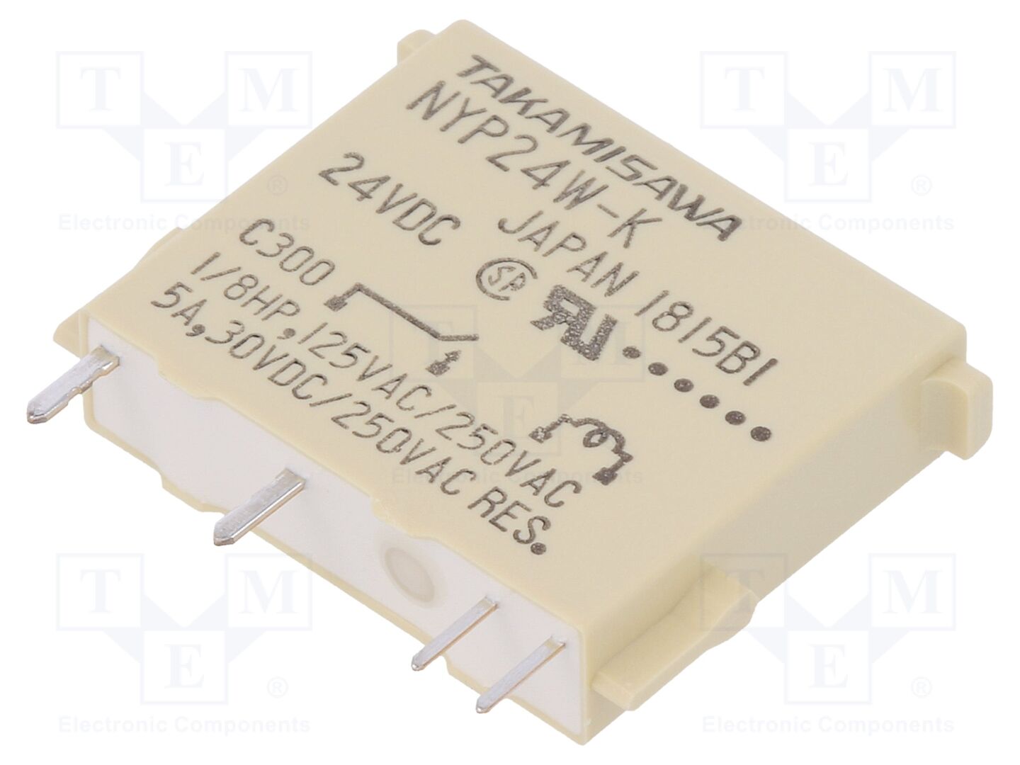 FCL Components NYP-24W-K-IE Sähkömagneettinen rele 24VDC