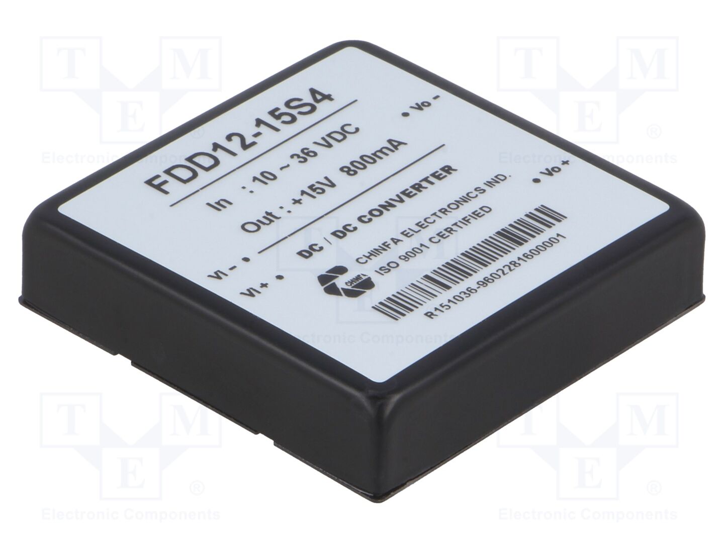 CHINFA ELECTRONICS FDD12-15S4 DC/DC-muunnin 12W