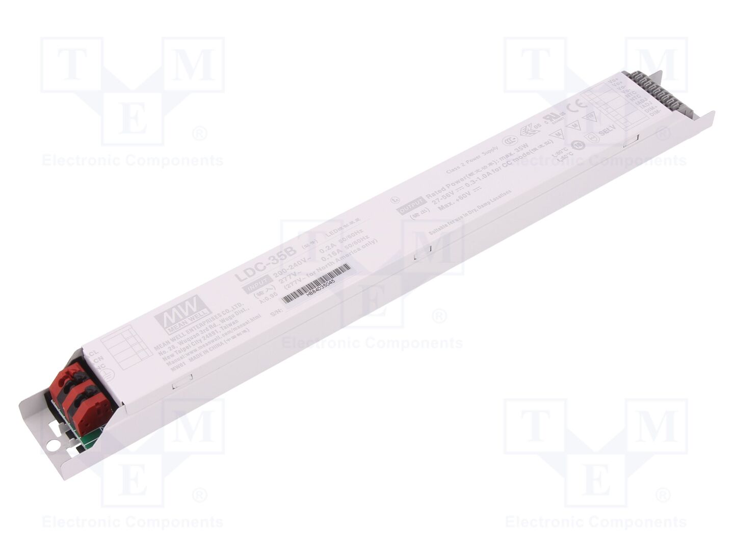 MEAN WELL LDC-35B LED-verkkolaite 35W 27-56VDC 625-1000mA