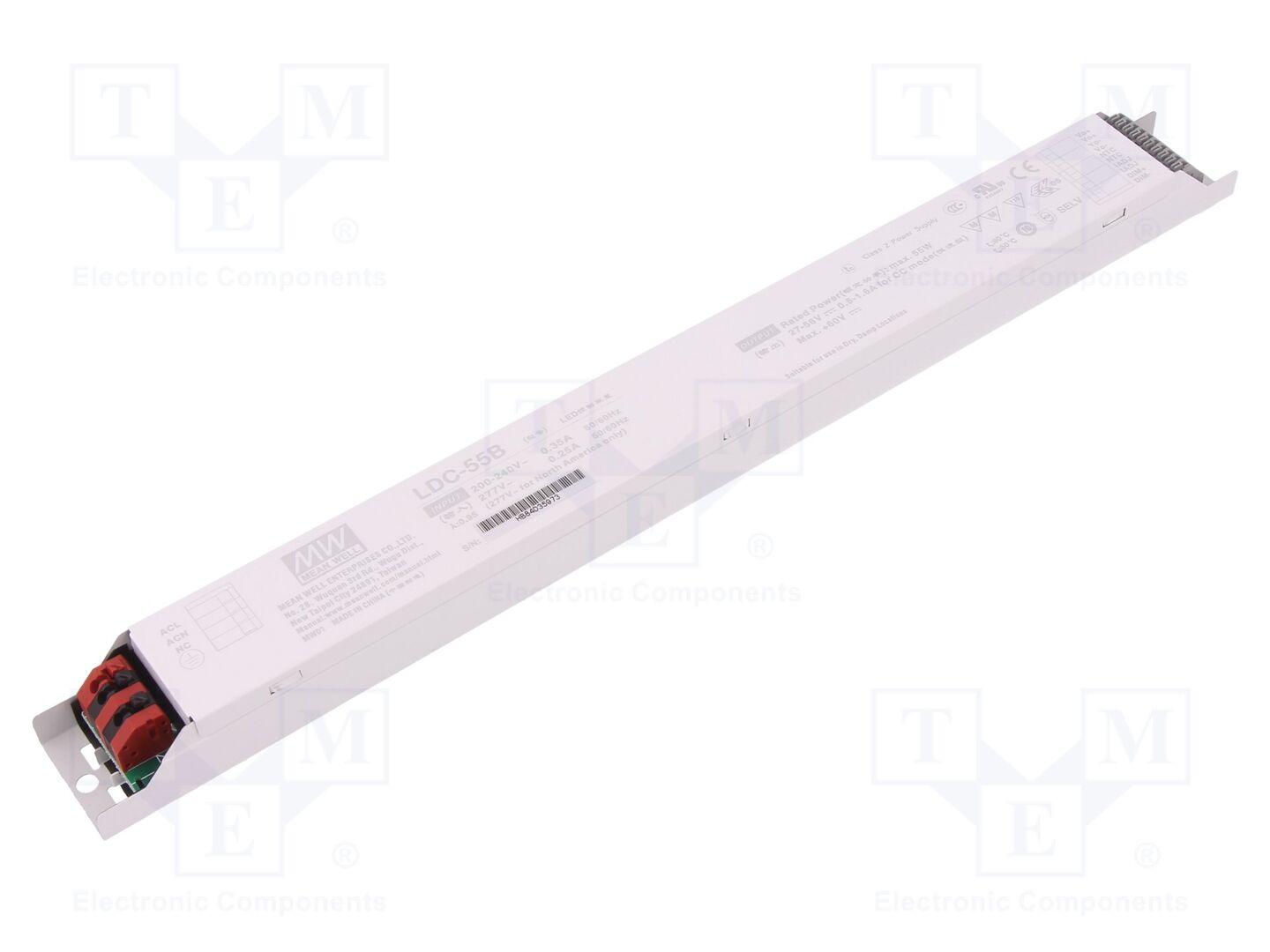 MEAN WELL LDC-55B LED-virtalähde 55W 27-56VDC 980-1600mA