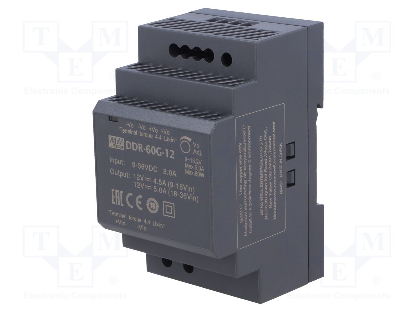 MEAN WELL DDR-60G-12 DC/DC-muunnin 60W