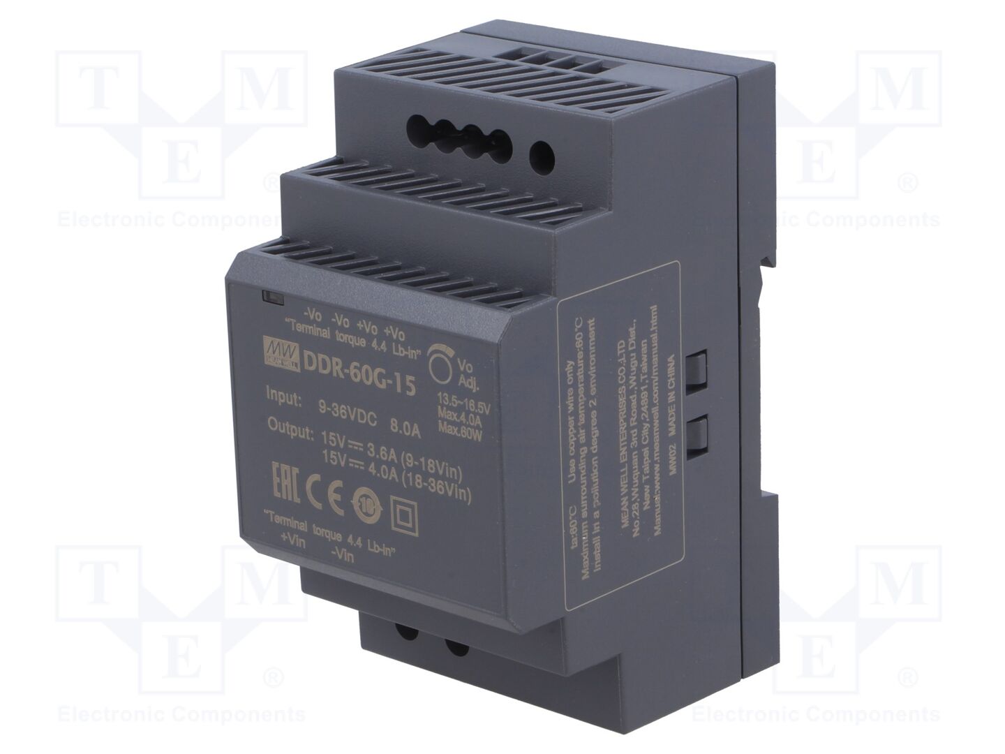 MEAN WELL DDR-60G-15 DC/DC Muunnin 60W