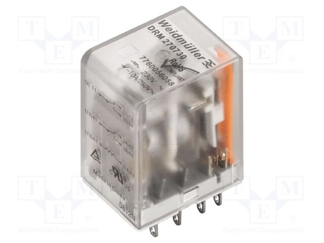 WEIDMÜLLER DRM570730LT Sähkömagneettinen rele 230VAC