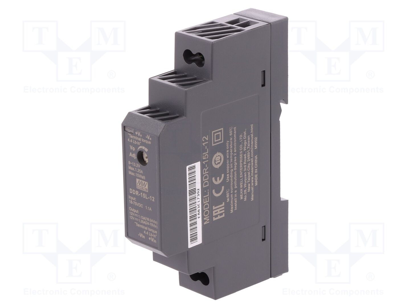 MEAN WELL DDR-15L-12 DC/DC-muunnin 15W