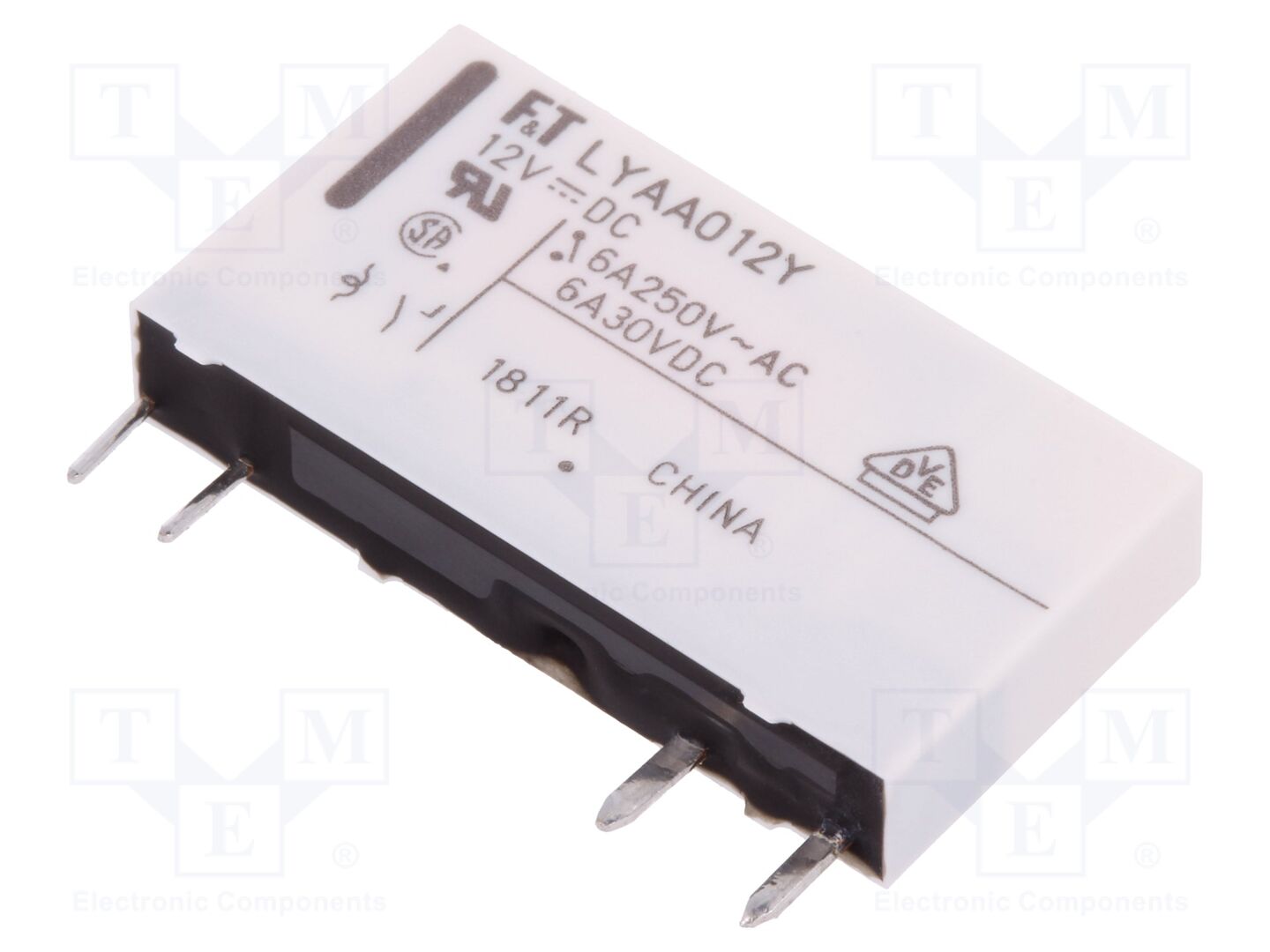 FCL Components FTR-LYAA012Y Sähkömagneettinen rele 12VDC