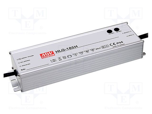 MEAN WELL HLG-185H-12A LED-verkkolaite 150W 12VDC