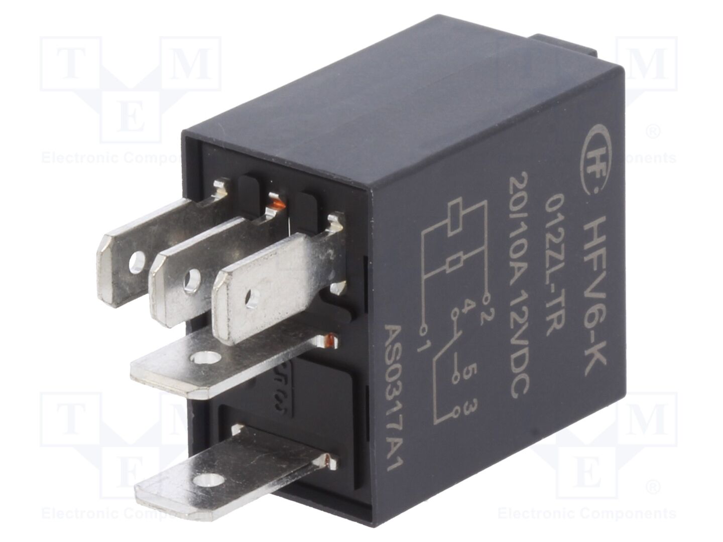 HONGFA RELAY HFV6-K/012ZL-TR Sähkömagneettinen rele 12VDC (50 kpl erä)
