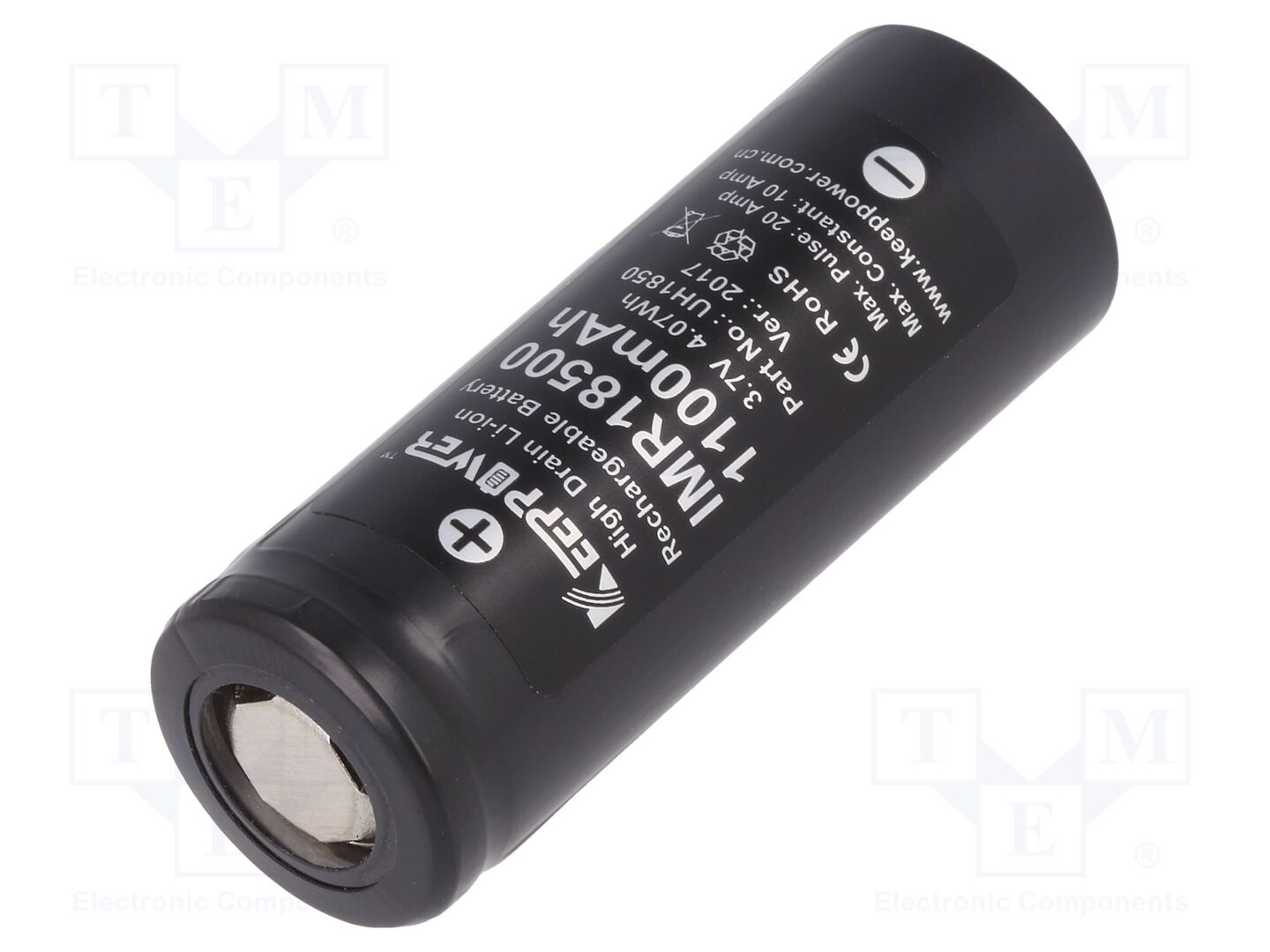 KEEPPOWER ACCU-IMR18500 Ladattava akku Li-Ion 1100mAh