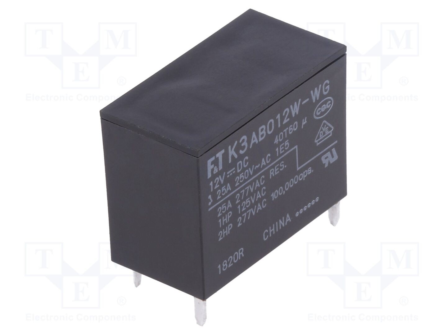 FCL Components FTR-K3AB012W-WG Sähkömagneettinen rele 12VDC