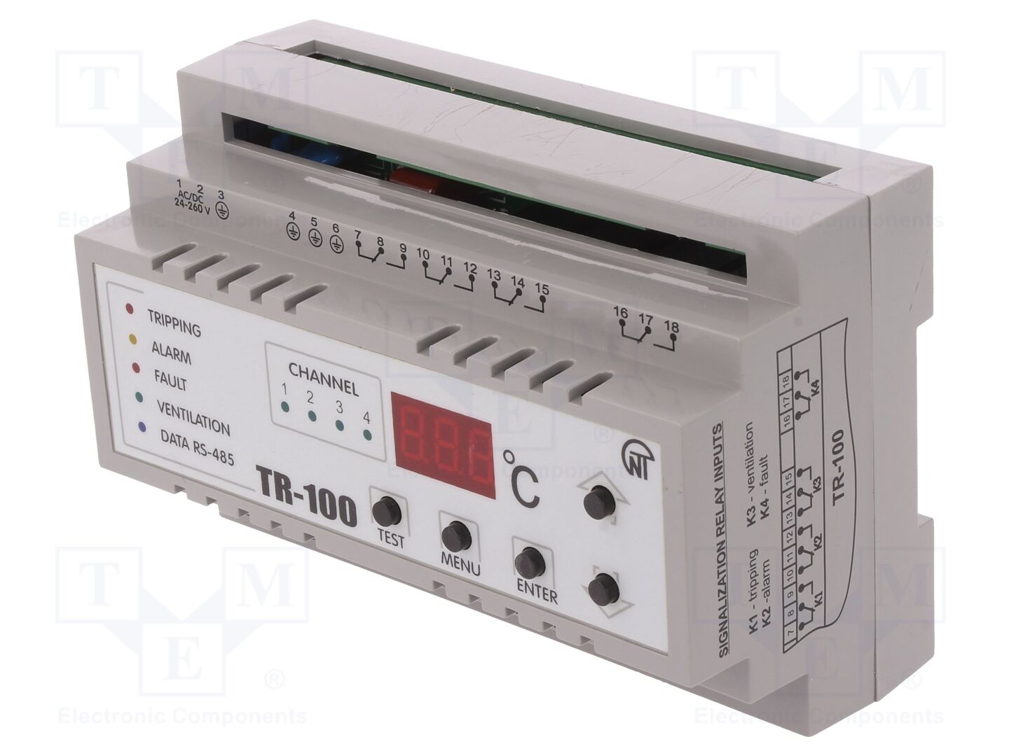 NOVATEK ELECTRO TR-100 Lämpötilasäädin 24-260VAC/VDC