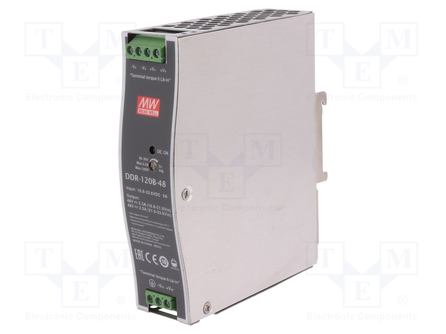 MEAN WELL DDR-120B-48 DC/DC-muunnin 120W