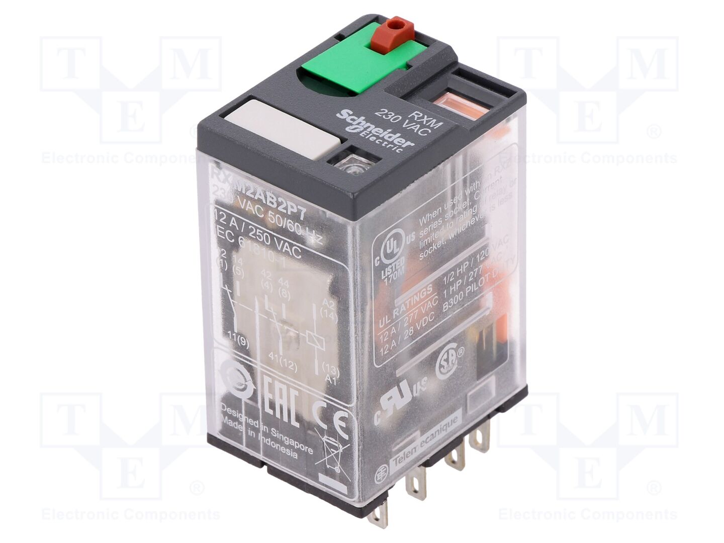 SCHNEIDER ELECTRIC RXM2AB2P7 Sähkömagneettinen rele 230VAC