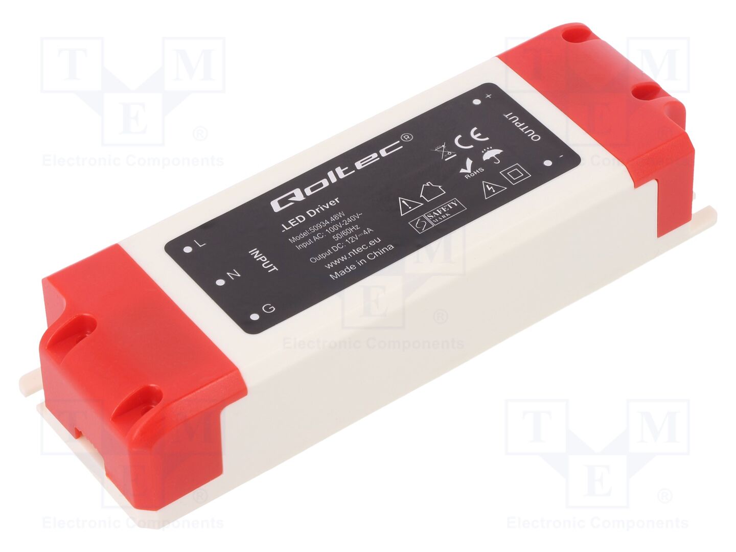 QOLTEC 50934 LED-verkkolaite 48W 12VDC 4A