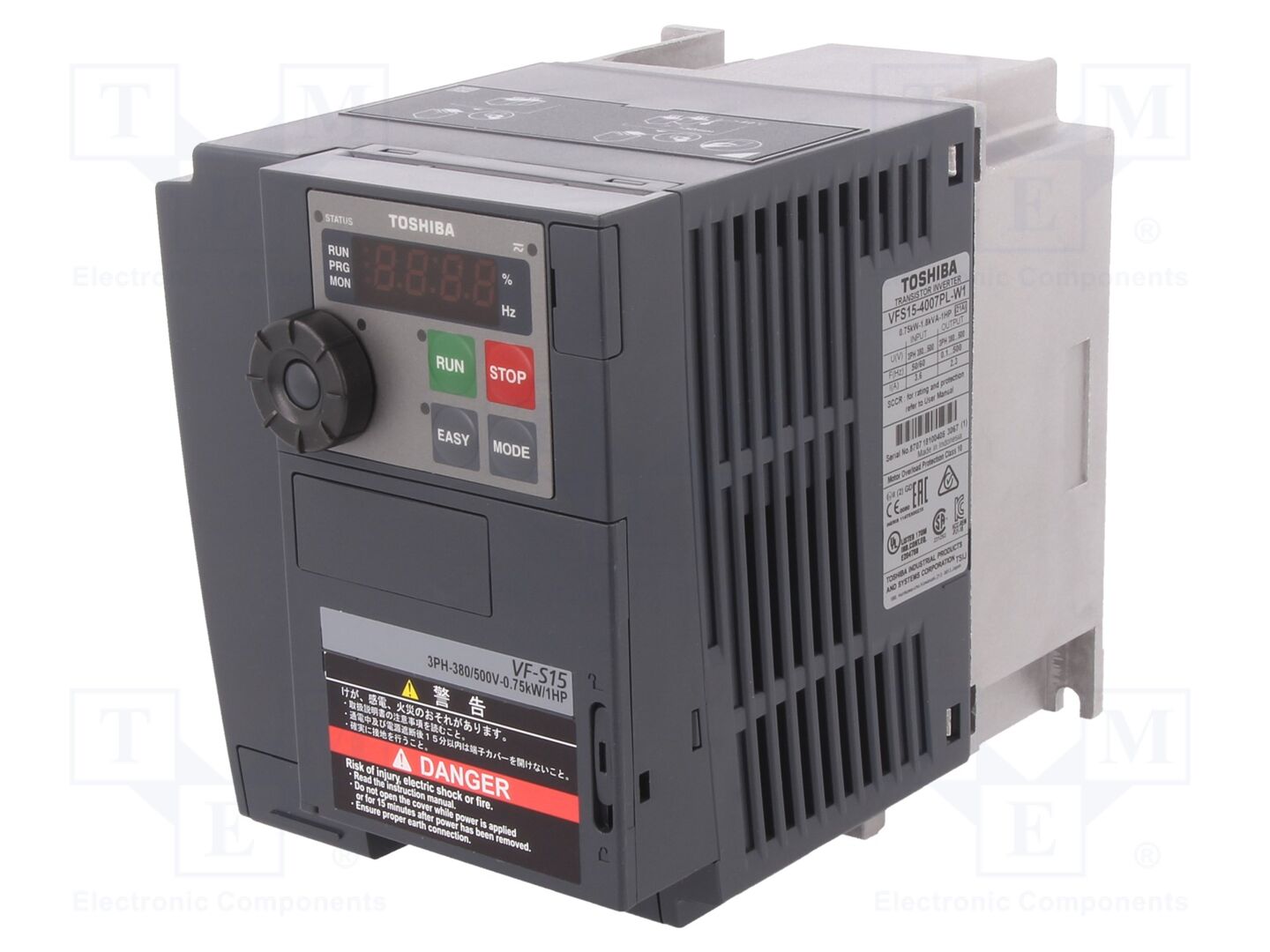 TOSHIBA VFS15-4007PL-W Taajuusmuuttaja 0,75kW