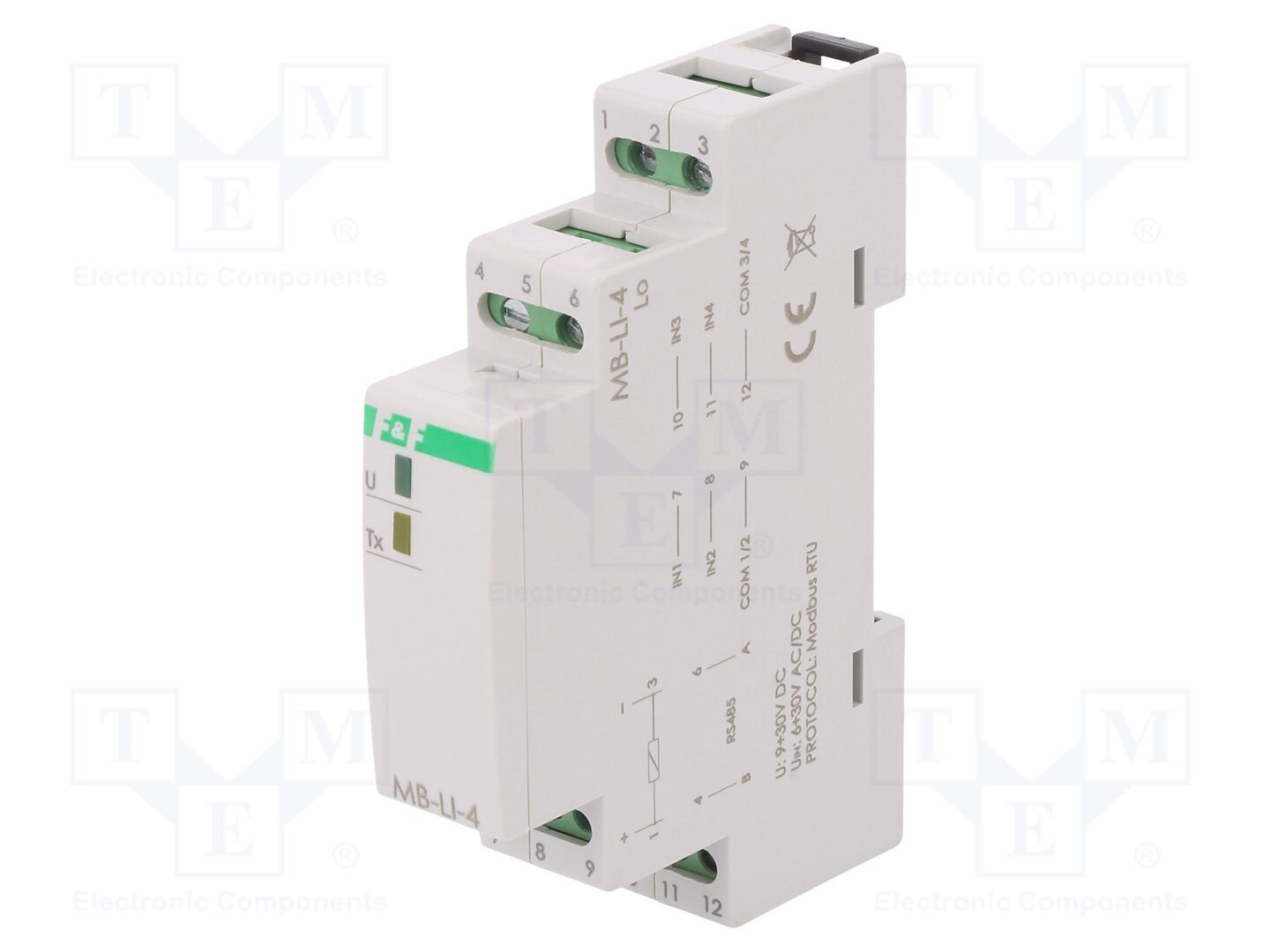 F&F MB-LI-4LO Impulssilaskuri RS485 Modbus RTU
