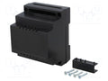 KRADEX Z100-ABS-V0/BK DIN-kiskoasennuskotelo 90x65x70mm